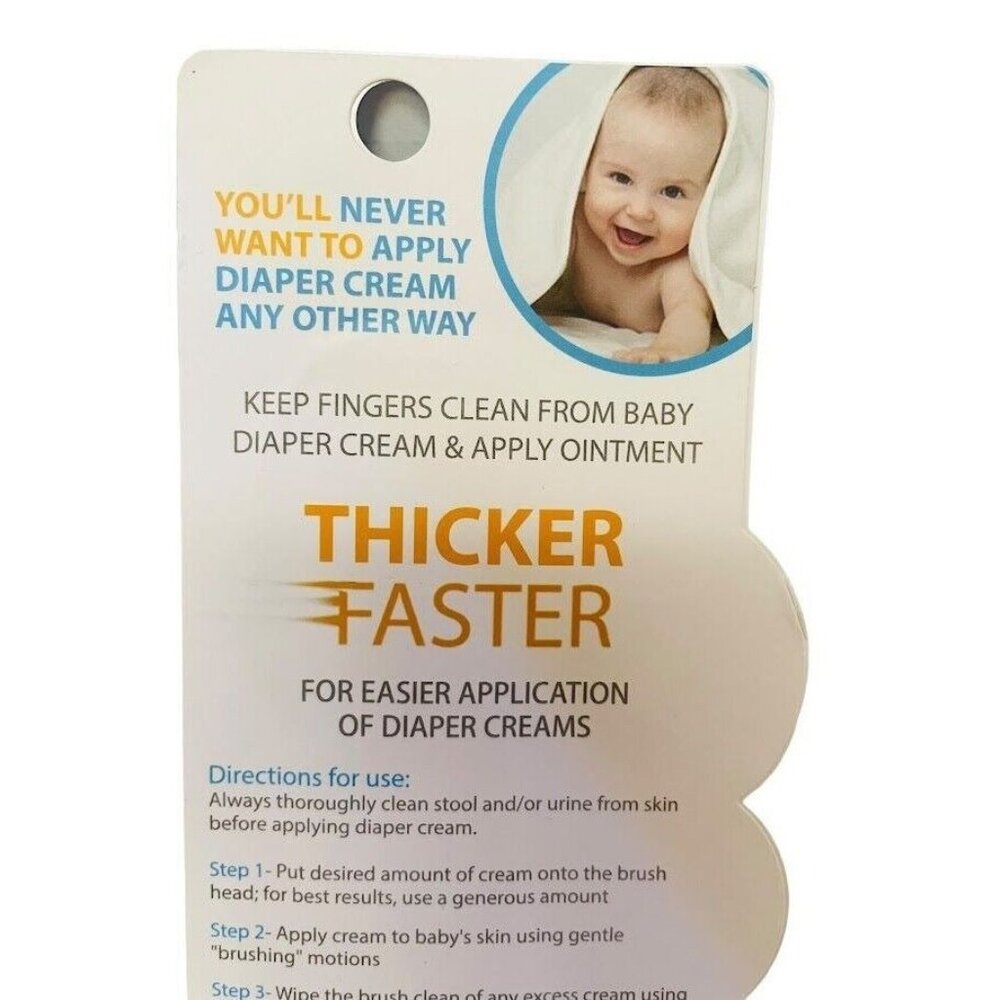 Bumco Diaper Cream Spatula Baby Bum Brush for Butt Paste Diaper Cream Red 6" - Picture 6 of 8